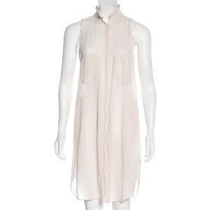 Beige Raquel Allegra sleeveless cotton dress